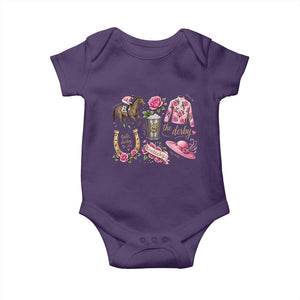 Horse Racing Derby Day Baby Onesie Doodles Funny Silks Jockey TS10 Purple Print Your Wear