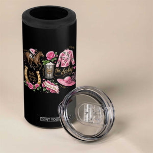 Horse Racing Derby Day 4 in 1 Can Cooler Tumbler Doodles Funny Silks Jockey TS10 Print Your Wear