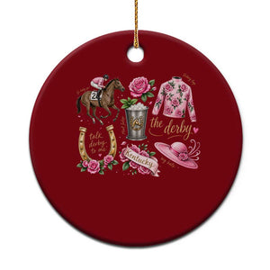Horse Racing Derby Day Ceramic Ornament Doodles Funny Silks Jockey TS10 1pc Red Print Your Wear