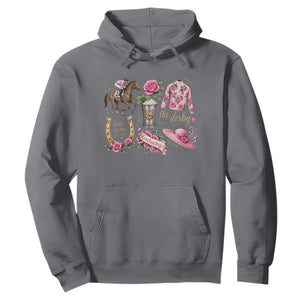 Horse Racing Derby Day Hoodie Doodles Funny Silks Jockey TS10 Charcoal Print Your Wear