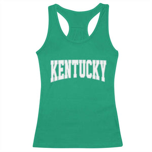 Kentucky Racerback Tank Top Retro Varsity Kentucky Lover KY State TS10 Irish Green Print Your Wear