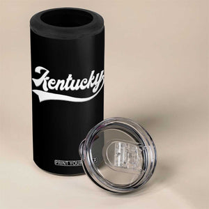 Vintage Kentucky 4 in 1 Can Cooler Tumbler Varsity Script Retro Sports Jersey Style TS10 Print Your Wear