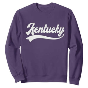 Vintage Kentucky Sweatshirt Varsity Script Retro Sports Jersey Style TS10 Purple Print Your Wear