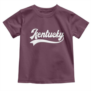 Vintage Kentucky Toddler T Shirt Varsity Script Retro Sports Jersey Style TS10 Maroon Print Your Wear