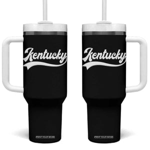 Vintage Kentucky Tumbler With Handle Varsity Script Retro Sports Jersey Style TS10 One Size: 40 oz Black Print Your Wear