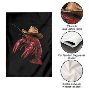 Cowboy Crawfish Garden Flag Yeeclaw Western Country Seafood Lobster Cajun Lovers TS10 Print Your Wear