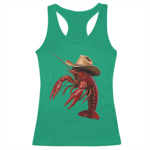 Cowboy Crawfish Racerback Tank Top Yeeclaw Western Country Seafood Lobster Cajun Lovers TS10 Irish Green Print Your Wear