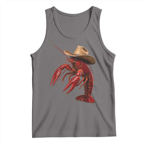Cowboy Crawfish Tank Top Yeeclaw Western Country Seafood Lobster Cajun Lovers TS10 Deep Heather Print Your Wear