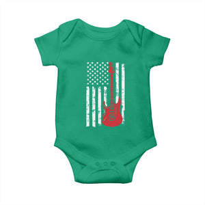 Bass Guitar Player Baby Onesie USA American Flag Musician Guitarist TS10 Irish Green Print Your Wear