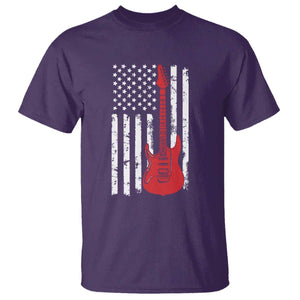 Bass Guitar Player T Shirt USA American Flag Musician Guitarist TS10 Purple Print Your Wear