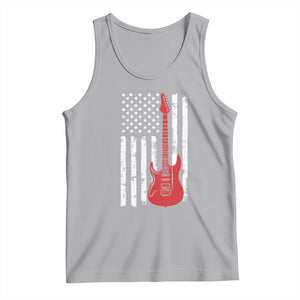 Bass Guitar Player Tank Top USA American Flag Musician Guitarist TS10 Athletic Heather Print Your Wear