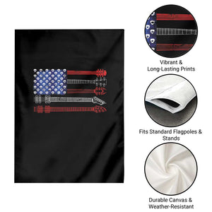 USA Flag Guitar Player Garden Flag 4th of July Musician Guitarist TS10 Print Your Wear