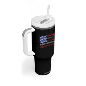 USA Flag Guitar Player Tumbler With Handle 4th of July Musician Guitarist TS10 Print Your Wear
