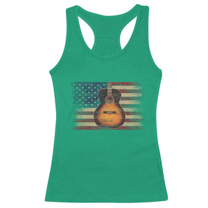 USA Flag Guitar Player Racerback Tank Top Retro 4th of July Musician Guitarist TS10 Irish Green Print Your Wear