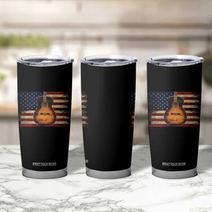 USA Flag Guitar Player Tumbler Cup Retro 4th of July Musician Guitarist TS10 Print Your Wear