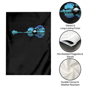 Guitar Lake Garden Flag Retro Tree Shadow Acoustic Guitarist Musician TS10 Print Your Wear