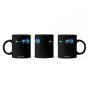 Guitar Lake Coffee Mug Retro Tree Shadow Acoustic Guitarist Musician TS10 Print Your Wear