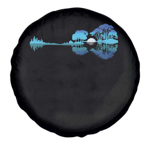Guitar Lake Spare Tire Cover Retro Tree Shadow Acoustic Guitarist Musician TS10 Print Your Wear