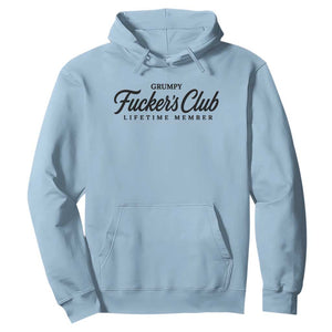 Vintage Grumpy Fuckers Club Lifetime Member Hoodie Gag Gift Birthday Husband Dad Fathers Day