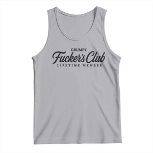 Vintage Grumpy Fuckers Club Lifetime Member Tank Top Gag Gift Birthday Husband Dad Fathers Day