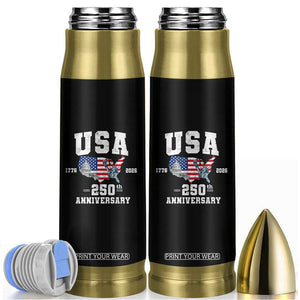 250th Anniversary USA Bullet Tumbler 4th of July America US Flag Patriotic 250 Years American Flag