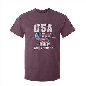 250th Anniversary USA T Shirt For Kid 4th of July America US Flag Patriotic 250 Years American Flag