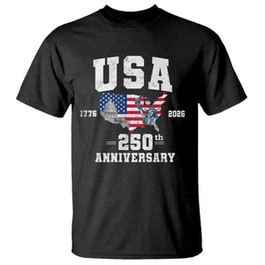 250th Anniversary USA T Shirt 4th of July America US Flag Patriotic 250 Years American Flag