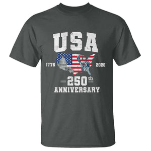 250th Anniversary USA T Shirt 4th of July America US Flag Patriotic 250 Years American Flag