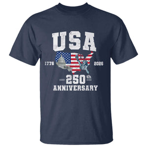 250th Anniversary USA T Shirt 4th of July America US Flag Patriotic 250 Years American Flag