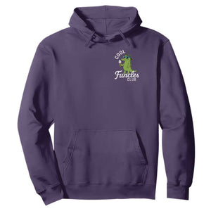 Funny Uncle Hoodie Cool Funcles Club Funcle Alligator TS10 Purple Print Your Wear