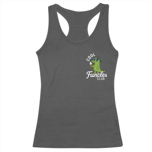 Funny Uncle Racerback Tank Top Cool Funcles Club Funcle Alligator TS10 Dark Heather Print Your Wear