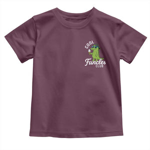 Funny Uncle Toddler T Shirt Cool Funcles Club Funcle Alligator TS10 Maroon Print Your Wear