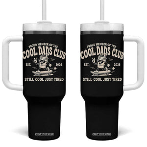 Cool Dads Club Tumbler With Handle Retro Skater Fatherhood Still Cool Just Tired Funny Dad Gifts