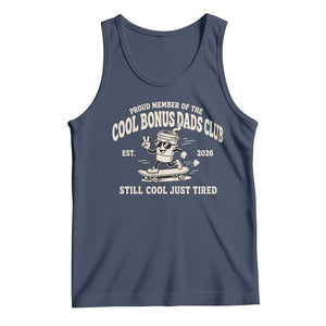 Cool Bonus Dads Club Tank Top Retro Skater Fatherhood Still Cool Just Tired Funny Step Dad Gifts