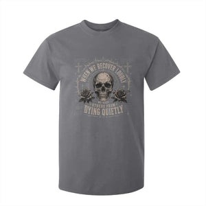 Addiction Recovery T Shirt For Kid When We Recover Loudly Vintage Skull Graphic