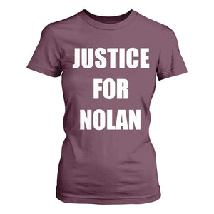 Justice for Nolan T Shirt For Women Support and Rememberence Memorial