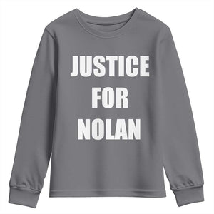 Justice for Nolan Youth Sweatshirt Support and Rememberence Memorial