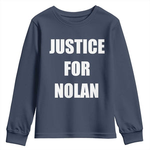 Justice for Nolan Youth Sweatshirt Support and Rememberence Memorial