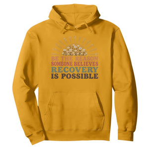 Recovery Sobriety Hoodie Sober Life Believes Recovery is Possible Hippie Vintage Graphic