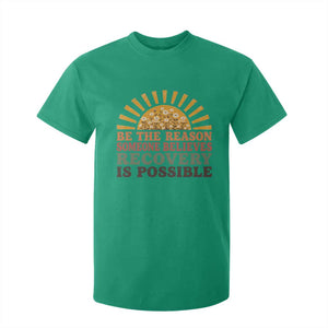 Recovery Sobriety T Shirt For Kid Sober Life Believes Recovery is Possible Hippie Vintage Graphic