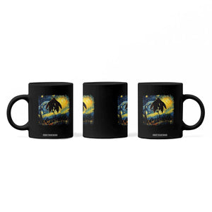 Mothman Coffee Mug Starry Night Van Gogh Cryptid Lover TS10 Print Your Wear