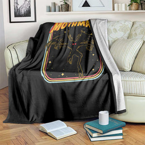 Retro Mothman Throw Blanket Vintage Comicbook Style Cryptid Lore Cryptozoology TS10 Print Your Wear