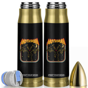 Retro Mothman Bullet Tumbler Vintage Comicbook Style Cryptid Lore Cryptozoology TS10 Black Print Your Wear