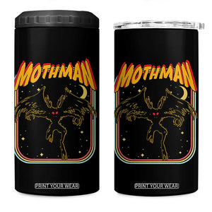 Retro Mothman 4 in 1 Can Cooler Tumbler Vintage Comicbook Style Cryptid Lore Cryptozoology TS10 One Size: 16 oz Black Print Your Wear