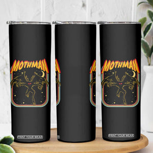 Retro Mothman Skinny Tumbler Vintage Comicbook Style Cryptid Lore Cryptozoology TS10 Print Your Wear