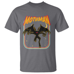 Retro Mothman T Shirt Vintage Comicbook Style Cryptid Lore Cryptozoology TS10 Charcoal Print Your Wear