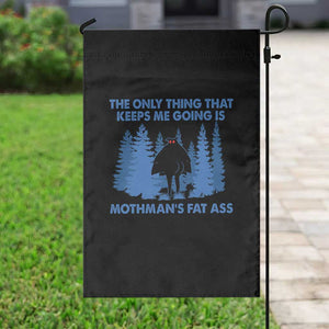 Funny Mothman Fat Ass Garden Flag Vintage Cryptid Funny Moth Man Meme TS10 Print Your Wear