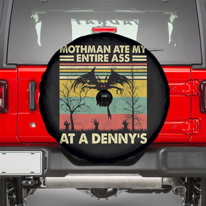 Funny Mothman Eat My Entire Ass Spare Tire Cover Vintage Cryptid Funny Mothman Meme TS10 Black Print Your Wear