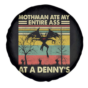 Funny Mothman Eat My Entire Ass Spare Tire Cover Vintage Cryptid Funny Mothman Meme TS10 Print Your Wear