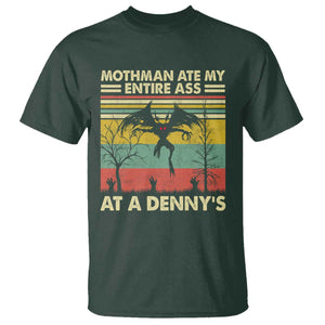 Funny Mothman Eat My Entire Ass T Shirt Vintage Cryptid Funny Mothman Meme TS10 Dark Forest Green Print Your Wear